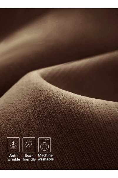 Generic Double-Sided Chenille Grommet Top Blackout Curtain, 1Panel, 2.5mW x 2.7mH, Fits Windows 1.25–1.65m