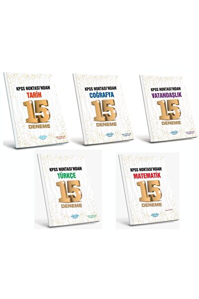 HMC YAYINLARI Kpss 2026 15 Er Li Tarih-coğrafya-vatandaşlık-türkçe-matematik ...