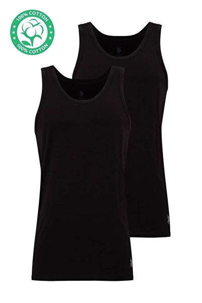 U.S. Polo Assn. Men's Battal 90000 Black 2-Piece Athlete Set