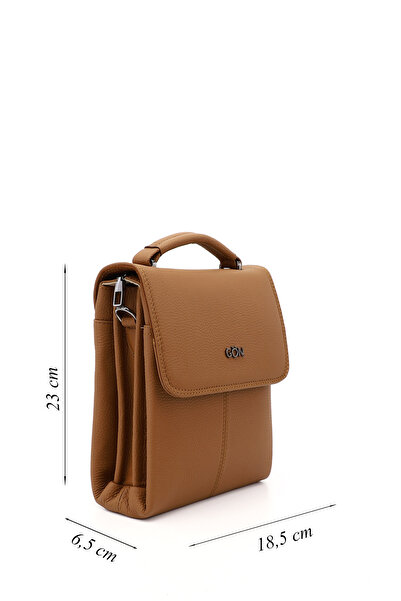 GÖNDERİ(R) TABA Gön Genuine Leather Medium Size Unisex Shoulder Bag Q3675