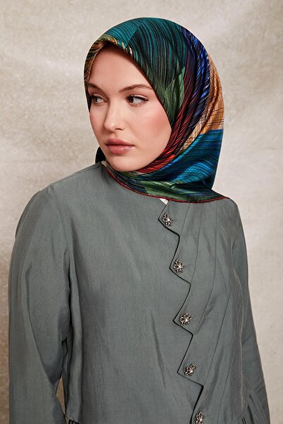 Levidor Μεταξωτό μαντήλι με σχέδιο με πλέγμα πλακιδίων