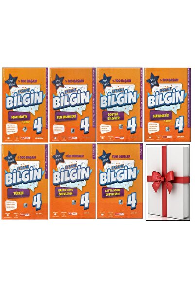 Kırmızı Beyaz Yayınları Kırmızı Beyaz 4. Sınıf Efsane Bilgin(7 Kitap)+Hediye