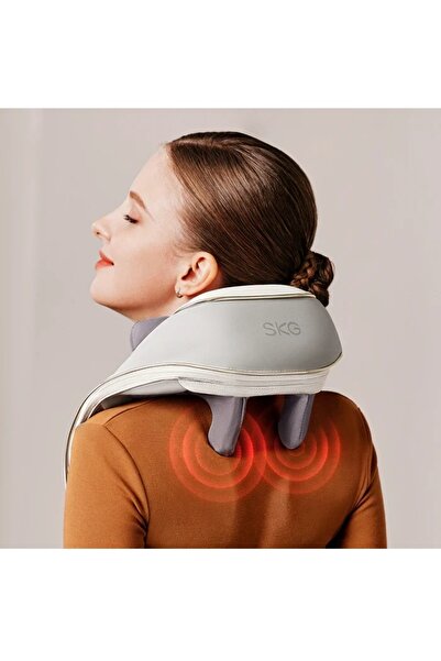 SKG H5 Mini Portable Neck and Shoulder Massager with TENS Pulse, Soothing Heat for Pain Relief
