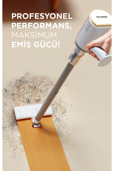 Torima TVC-01 Beyaz Elektrikli Dikey Süpürge 600W Vakum Süpürge