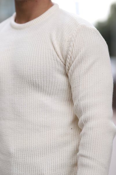 Quafash Men's Crew Neck Wool Blend Thessaloniki Knit Sweater