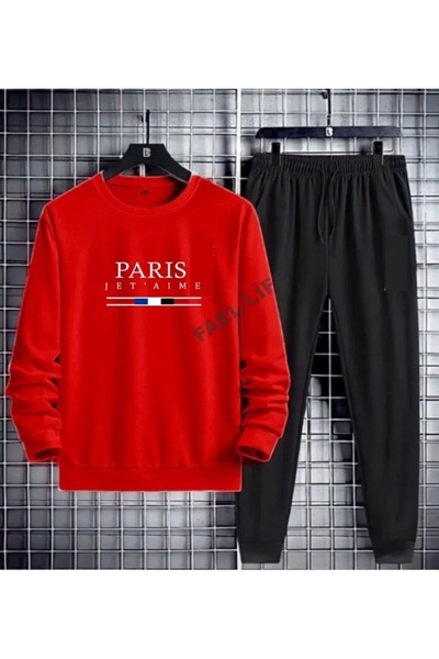 FAEL LİFE ΦΟΥΤΕΡ UNISEX ZERO NECK ΦΟΥΤΕΡ PARIS JETAM PRINTED ESOFMAN ΣΕΤ