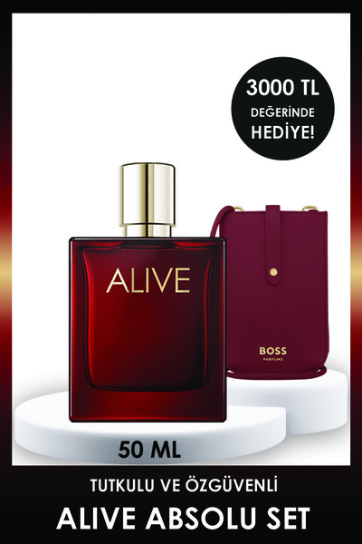 Hugo Boss Boss Alive Absolu Parfum Intense 50 ml Kadın Parfüm + Telefon Kılıfı SET