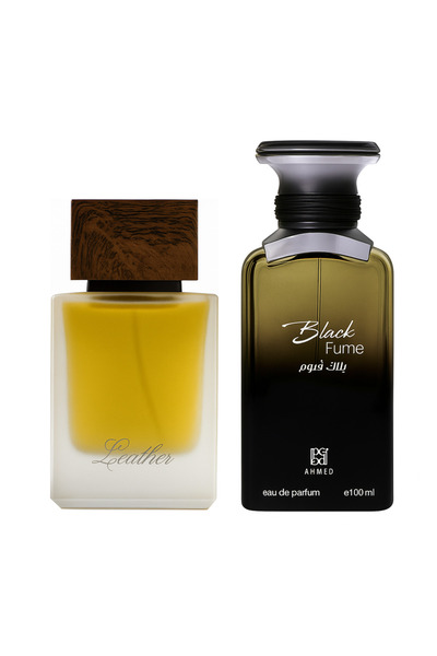 Ahmed Al Maghribi Leather & Black Fume EDP COMBO Unisex – Direct Source from
