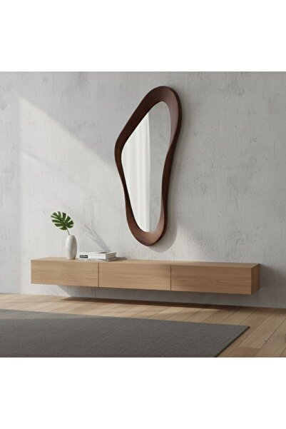 DEC26 wooden wall mirror