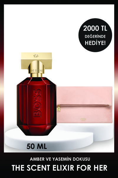 Hugo Boss The Scent Elixir EDP 50 ml Kadın Parfüm + Pouch