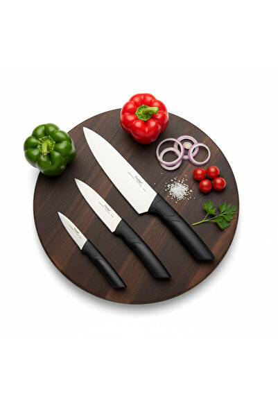 Prestige طقم سكاكين مكون من 3 قطع - شفرات من الفولاذ المقاوم للصدأ