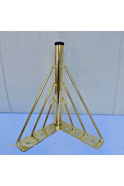 ADG METAL Tripex Gold 15cm, Metal Mobilya Ayağı Koltuk Ayağı, Kanepe Ayağı, Mobilya Ayağı, Berjer, (1 Adet)