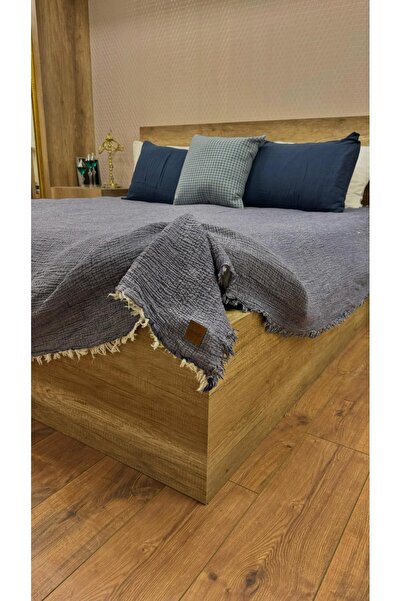 TekStilize Müslin Yatak Örtüsü 8 Kat 230x240 (%100 PAMUKLU)