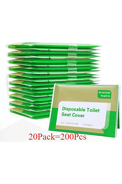 Choice 200pcs Disposable Toilet Seat Cover Portable Travel Camping Hotel Bathroom Degradable Waterproof Toi