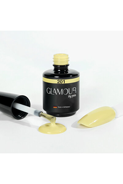 Glamour by Mia 201 Tereyağ Sarısı Kalıcı Oje 15 ml HEMA Free TPO Free UV LED