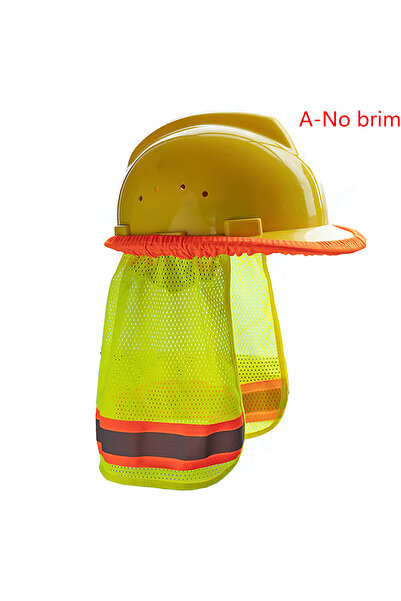 KOQZM A Summer Sun Shade Safety Hard Hat Neck Shield Helmets Reflective Hat B...