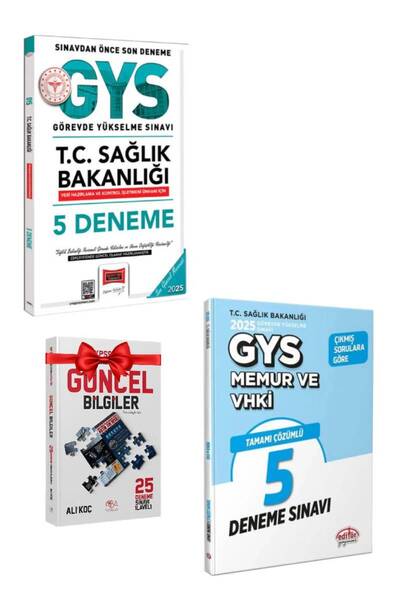 Yargı Yayınları 2025 Yargı GYS Sağlık Bakanlığı Görevde Yükselme Deneme+Editö...