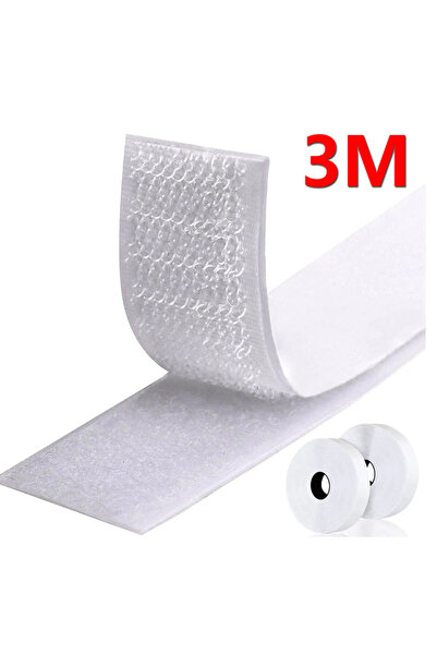 Choice3 20mm Wide White 3Meter 1/3/5M Strong Self-adhesive Fastener Tape Hook...