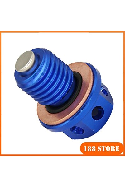 Choice برغي سدادة تصريف الزيت المغناطيسية الزرقاء M12xP1.5 لـ CR125 250 250R ...