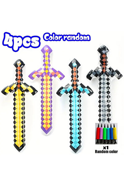 Choice 4 قطع-Gzj 4/5/6 زخارف سيف قابلة للنفخ كبيرة وفريدة من نوعها، مناسبة لألعاب حفلات حمام السباحة والشاطئ، مقاس كبير