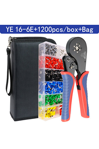 Choice أداة ضغط حلقة الكيس YE 16-6E 1200H YE 16-6E 0.5-16 مم²/20-5AWG طرف أنب...