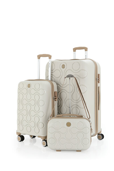 MÇS Mçs Polipropilen 3'lü Valiz Seti Büyük & Kabin & Makyaj V376