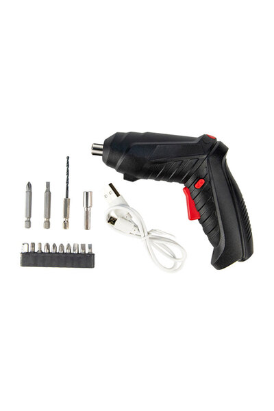 APWIKOGER 15 قطعة مفك براغي كهربائي بطارية قابلة لإعادة الشحن مفك براغي لاسلك...