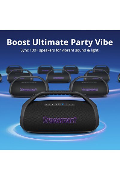Tronsmart Bang 2 90W Bluetooth Speaker, Deep Bass, IPX6 Waterproof, RGB Lights, 26H Playtime, Blue