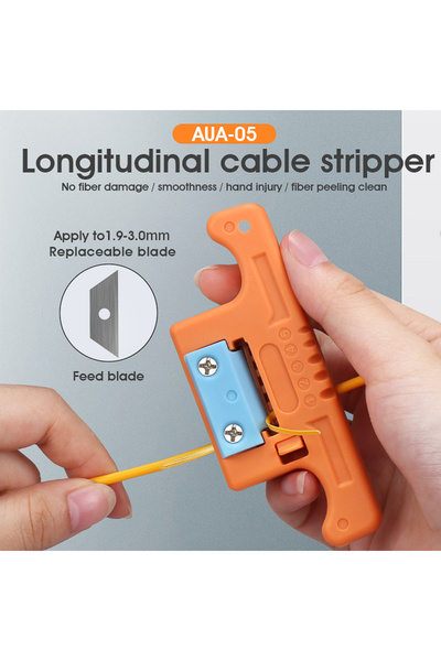 Choice Orange FTTH Optical Fiber Stripper 1.9-3.0mm MAST-5 Access Tool MSAT-5 Loose Buffer Tube Stripper AU