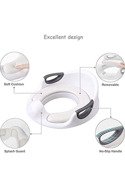 COOYA Toilet Training Seat,Child Safety Baby Toilet Seat, High Splash Protection, Handle And Backrest