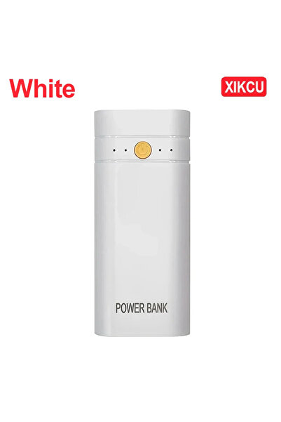 Choice WHITE 6000mAh 5V 2A 2X 18650 USB Type-C Battery Charger Case DIY Power Bank Box For Phone Electronic