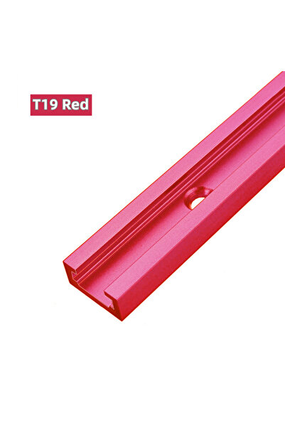 Choice6 500mm(19.7 inch) Red T Track Woodworking T-slot Slide Track Aluminium...