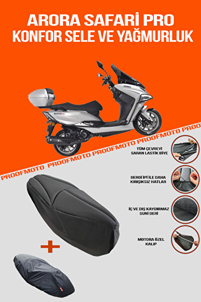 PROOFMOTO Arora Safari Pro Comfort Saddle and Rain Cover