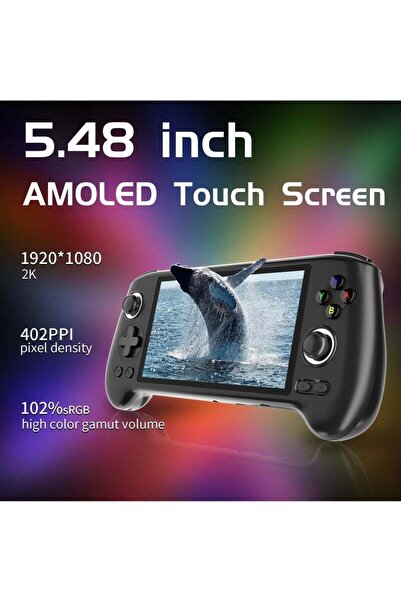 ANBERNIC RG556 Handheld Game Console Unisoc T820 Android 13 5.48 inch AMOLED Screen 5500mAh WIFI Blu