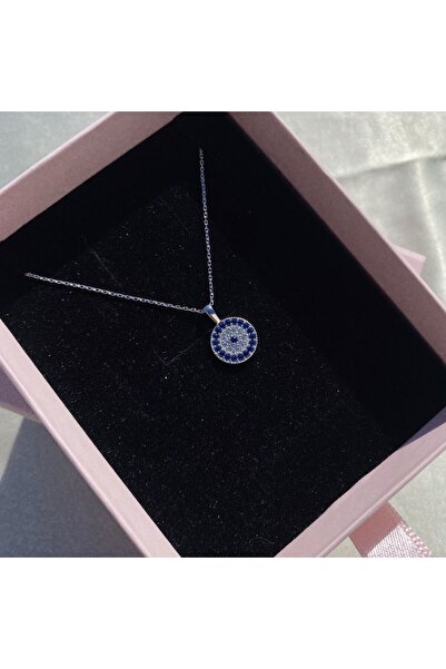 Lovera Jewellery 925 Ayar Gümüş Nazar Boncuğu Boncuklu Kadın Kolye | Zarif Hediyelik Takı Şık Doğum Günü Hediyesi