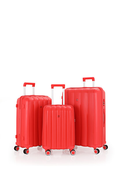 MÇS Mçs Üçlü Polipropilen Valiz Seti V305