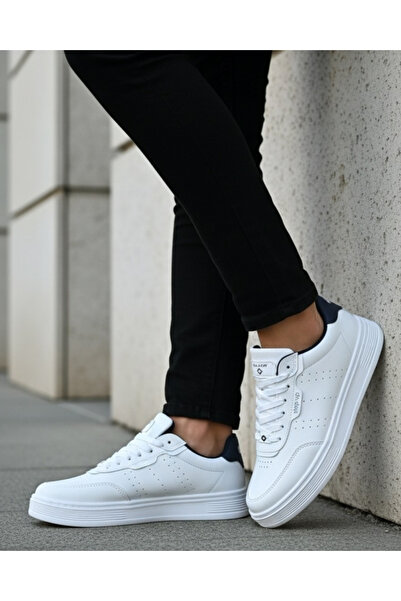 homiro Women's Orthopedic Faylon Non-Yellowing Sole Sports Shoes - White Navy