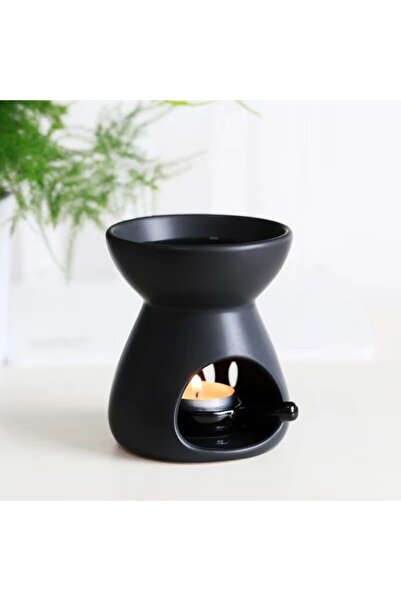 Choice black 2 in 1 Handmade Essential Oil Stove Ceramic Candle Heating Holde...