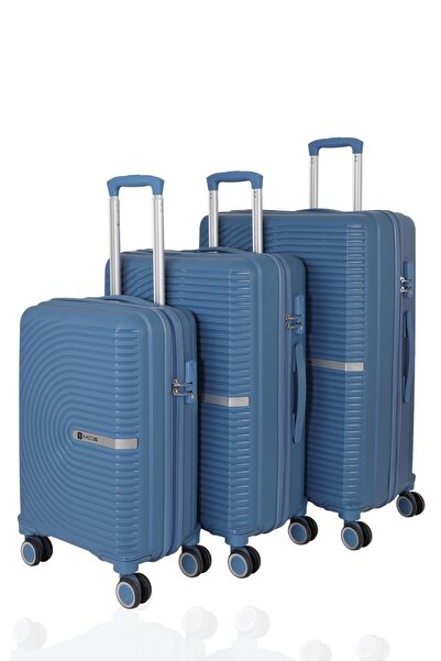 MÇS Mçs Üçlü Polipropilen Valiz Seti V374