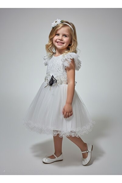 Şenkız Rochie Printesa pentru Fata Rochie pentru Ocazii Speciale si Petrecere de Ziua de nastere cu Coroana din Tulle