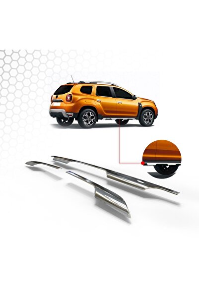 FAMS OTO AKSESUAR Dacia Duster Uyumlu Krom Yan Etek Marşpiyel Üstü Çıta 6 Par...