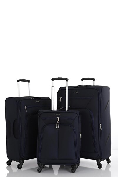 MÇS Üçlü Lüx Kumaş Valiz Seti V116