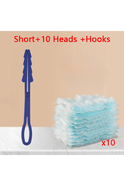 Choice Short-10 Heads -Hook Disposable Dusters With Replace Heads Refills Bulk Duster Brush For Cleaning Ho