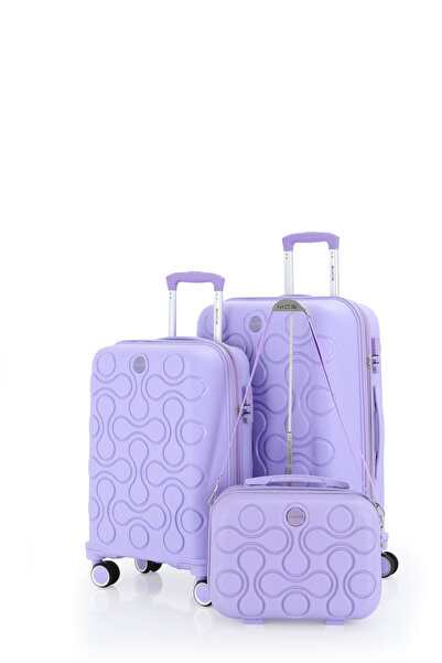 MÇS Mçs Polipropilen 3'lü Valiz Seti Orta & Kabin & Makyaj V376