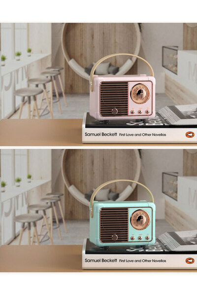 exmy Retro Portable Bluetooth Speaker - Wireless, Bluetooth 5.0, IPX7