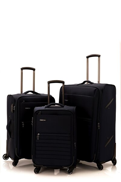 MÇS Üçlü Lüx Kumaş Valiz Seti V102