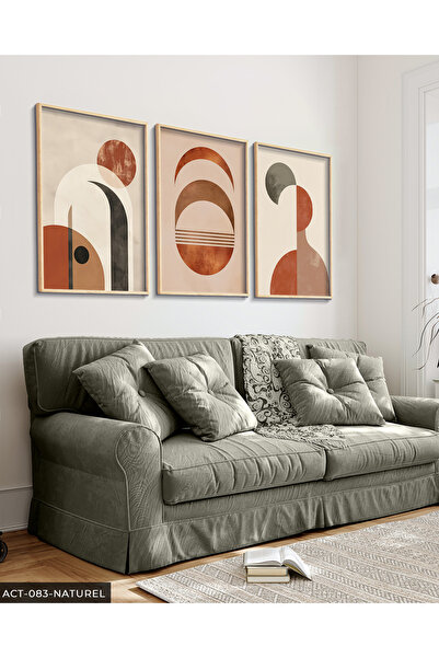 Evinemoda Apstraktni uzorci, slika u drvenom okviru, 3 dela