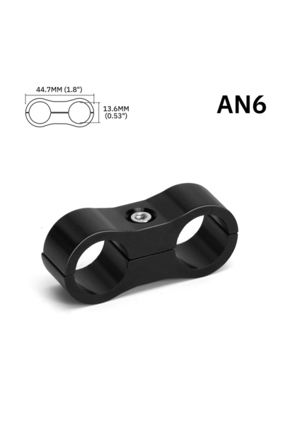 Choice مشبك فاصل مقسم خرطوم الوقود والماء AN6 أسود AN6 قطعة واحدة عالمي AN4 AN6 AN8 AN10 AN12