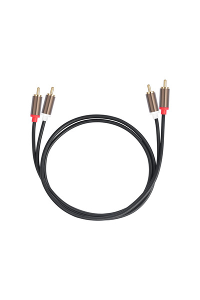 Choice 1m 2 RCA to 2 RCA Cable Lightweight Amplifier Easily Carrying Male to Male Audio Cord for DVD TV Amp