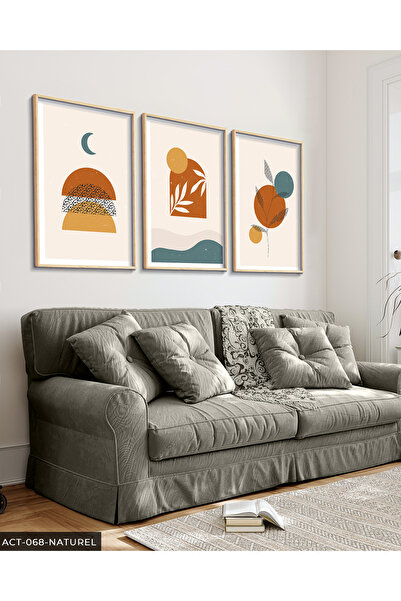 Evinemoda Cvetačka apstraktna slika u drvenom okviru, 3 dela